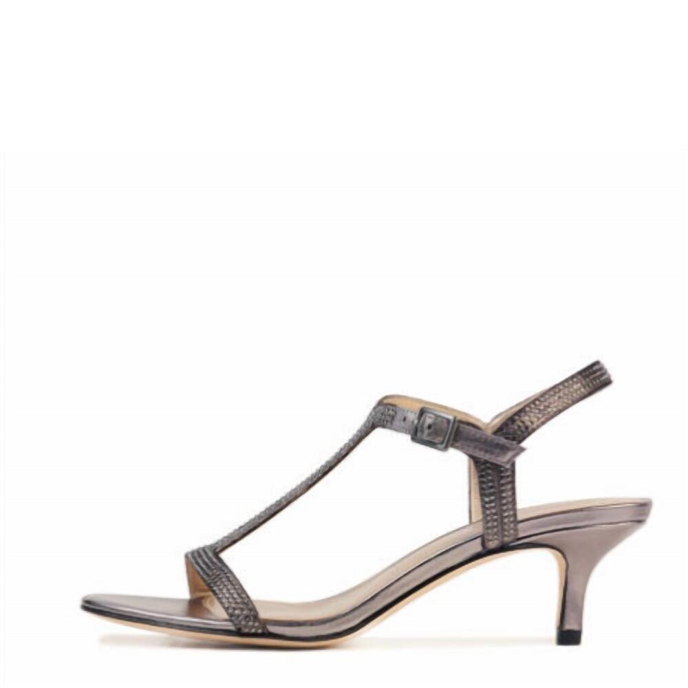 NEW PELLE MODA women's iya-sh low heel sandal in pewter